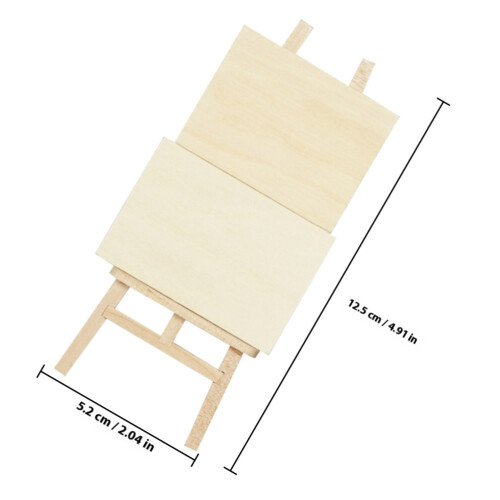1 Set Miniature Schildersezel Kit, Model Schildersezel Decor 1