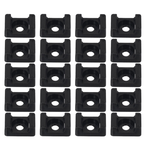 100St Kabelbinder Halter Satteltyp Clips Organizer