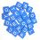 100 Stuks Blauwe Chips 26 Engelse Letters 3