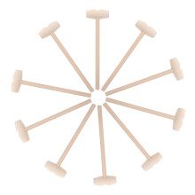 10St Mini Holzhammer Für Bausteine