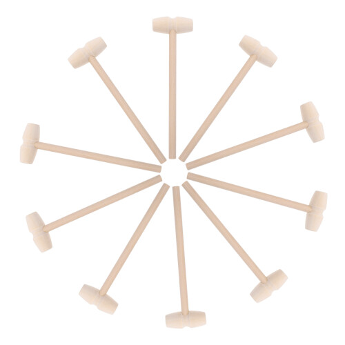 10St Mini Holzhammer Für Bausteine