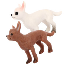 2Stk Mini Hundefiguren Realistische Welpen Für Fotografie