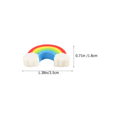 100Stk Multifunktionsradiergummis Mini Regenbogenradiergummis 1