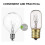 5Stk E12 Duftwachs Diffusorlampe 25 W Dimmbar Klarglas 8