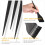 12Stk Kunststoff Haarfarbe Set Schwarz 5