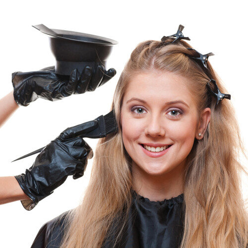 12Stk Kunststoff Haarfarbe Set Schwarz 1