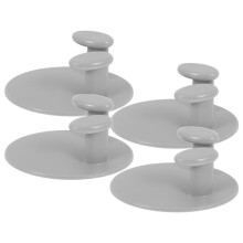 4 . Klebehaken Ovalstecker Kabelhaken Multifunktionshalter Grau