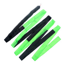10M Drachen Flachband Drehschwanz Bunter Streifen Schwimmend Grün