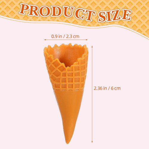 15Stück Leere Eiswaffel Modell Mini Eiswaffel Künstliche Eiswaffeln 1