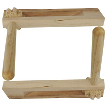 2Stk Holz Kastagnetten Kinder Ratsche