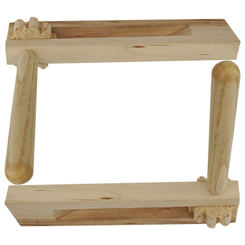 2Stk Holz Kastagnetten Kinder Ratsche