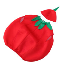 1 Set Tomato Performance Kleidung Mit Hut Outfit (130-140 Cm)