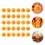 30Pcs Numbered Round Raffle Balls For Party Game Props (1-30) 5