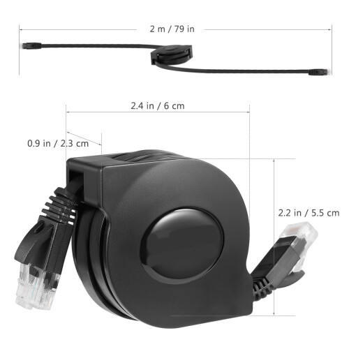Retractable Kabel 2 -6 Ethernet Patchkabel 1