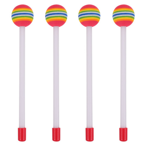 4 Kinder Übungs Schlägel Regenbogenfarben