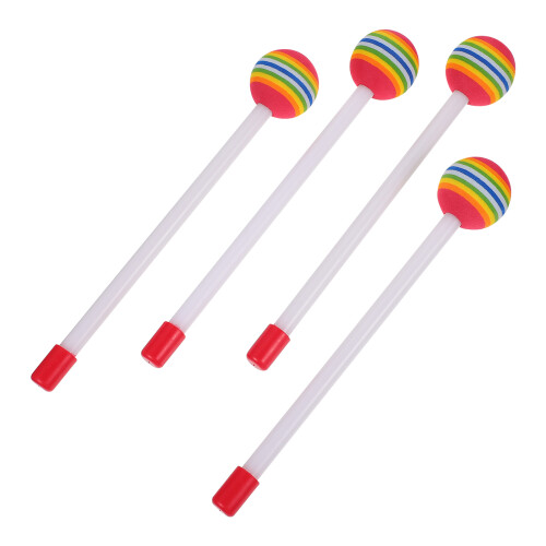 4 Kinder Übungs Schlägel Regenbogenfarben 2
