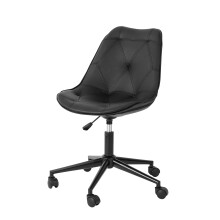 SoBuy Black Swivel Office Chair, Height Adjustable