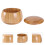 2 Pièces Ensemble Boîte De Rangement En Bois Pour De Go 3