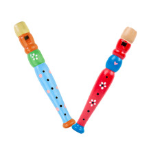 2Pcs Wooden Recorders For Toddlers Colorful Piccolos Flute Music Toys
