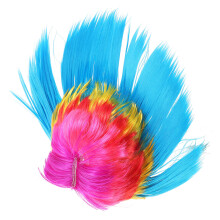 Peluca Punk Rock Con Cresta, Accesorio Para Fiesta Y Disfraz