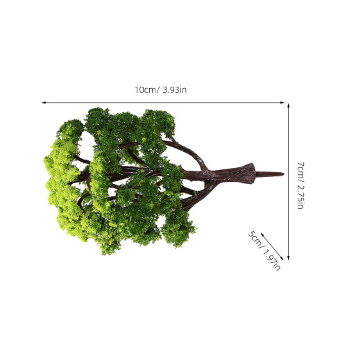 12Pcs 1:50 Train Scenery Model Trees Green 1