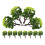 12Pcs 1:50 Train Scenery Model Trees Green 11