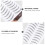12 Sheets Eyebrow Tattoo Transfer Stickers Shaping Tool 6