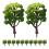 12Pcs 1:50 Train Scenery Model Trees Green 10