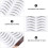 12 Sheets Eyebrow Tattoo Transfer Stickers Shaping Tool 9