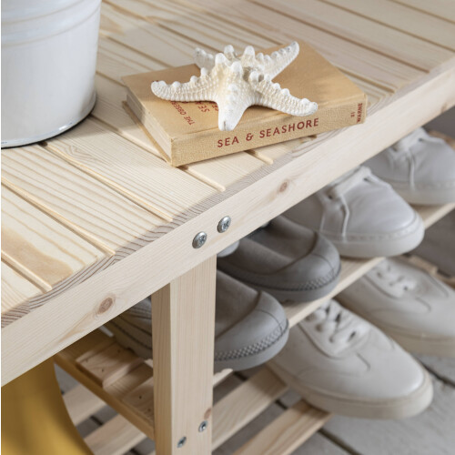 Noa and Nani Einar Pine Shoe Rack in Natural Pine 2
