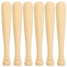 20 Unidades Bate De Béisbol De Madera Sin Acabar Para Niños