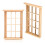 2Pcs Mini Doll House Window Model 1/12 Simulated Twelve Lattice Frame 9