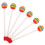 6Stk Kinder Lutscherform Schlagzeugstab Perkussionsinstrument Kunststoff 1