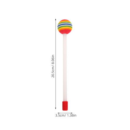 6Stk Kinder Lutscherform Schlagzeugstab Perkussionsinstrument Kunststoff 2