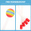 6Stk Kinder Lutscherform Schlagzeugstab Perkussionsinstrument Kunststoff 10
