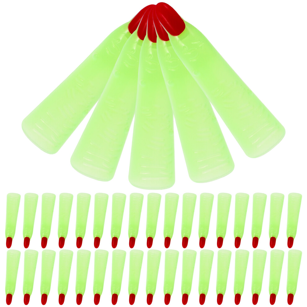 Artibetter 50Pcs Halloween Witch Fingers Fake Nails Luminous Spooky Party Props
