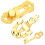 Mini House Door Lock Key Knocker Letter Box Set 1
