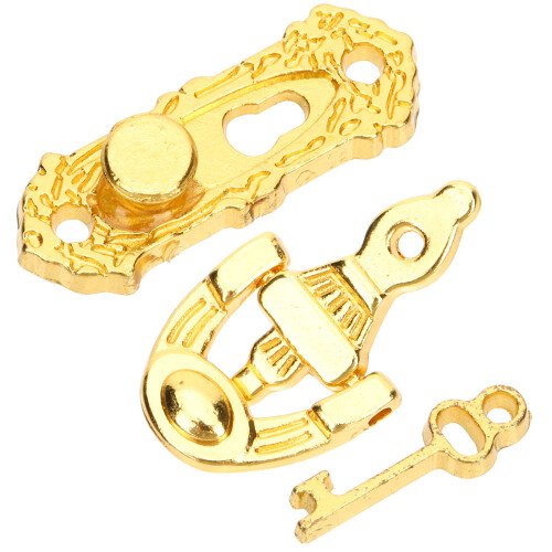 Mini House Door Lock Key Knocker Letter Box Set