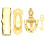 Mini House Door Lock Key Knocker Letter Box Set 3