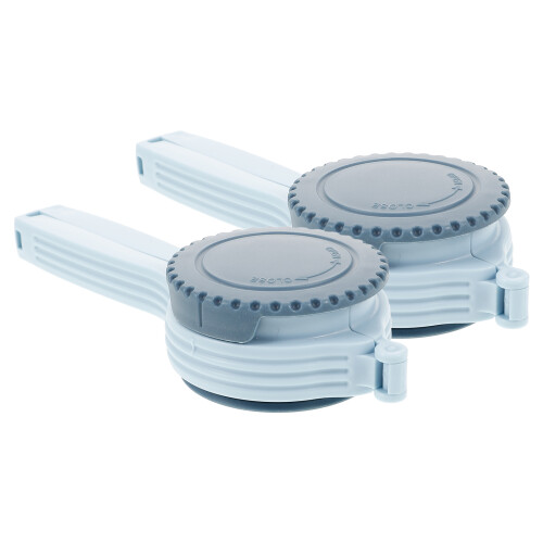 2Pcs Snack Bag Sealing Clips With Plastic Pour Spout