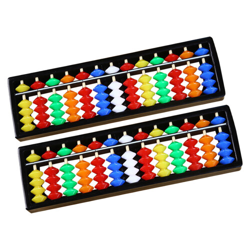 2Pcs Colorful Plastic Abacus Toys For Kids Math Learning