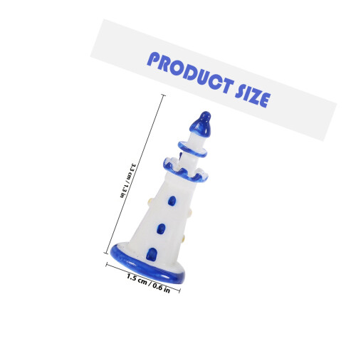 10Pcs Mini Resin Lighthouse Model DIY Dollhouse Accessories 1