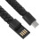 20Cm Usb Type C Data Cable Braided Wristband Charging Cable Black 8
