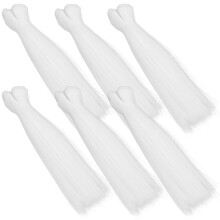 6Pcs 15Cm Heat Resistant Straight Wig Hair For Dolls Weft Extensions