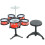 Mini Percussion Set For Kids With 5 Drums And Stool Red 9