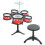 Mini Percussion Set For Kids With 5 Drums And Stool Red 10