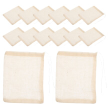 50Pcs Reusable Cotton Drawstring Bags For Tea Spices Coffee Bone Broth