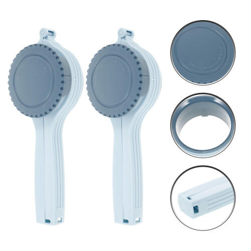 2Pcs Snack Bag Sealing Clips With Plastic Pour Spout 2