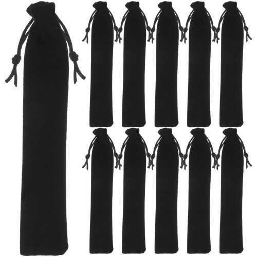 25Pcs Drawstring Bag Pen Pencil Case Storage Pouch For School Office