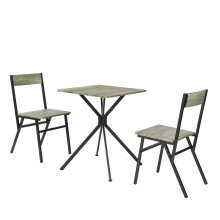 SoBuy Stół z 2 krzesłami 60x60x76cm OGT37-N